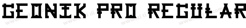 Geonik Pro Regular字体转换